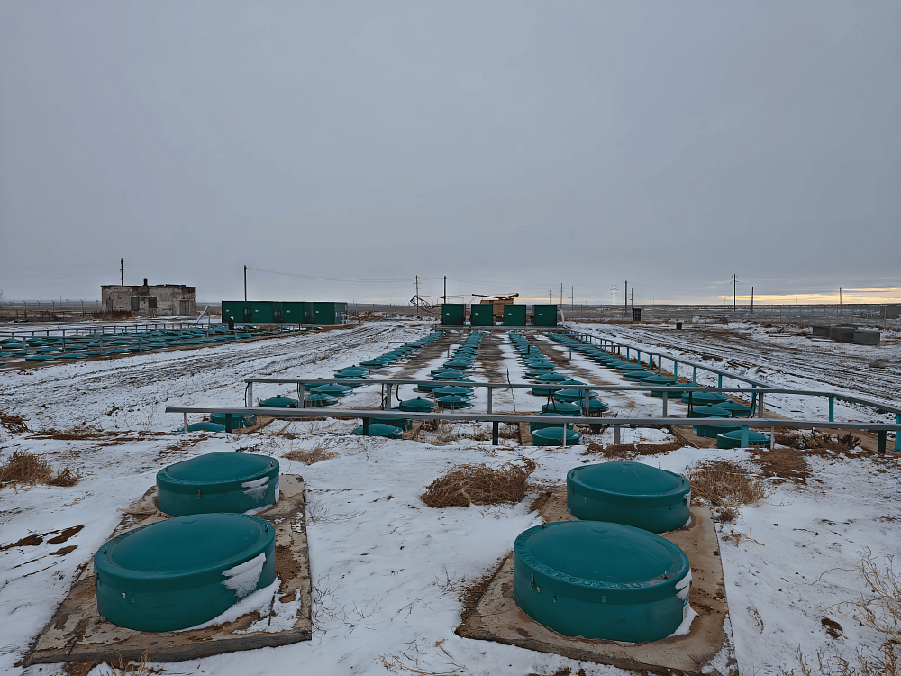 Хозяйственно-бытовой сток —  1 600 м³ в сутки — поселок Акжал и завод NOVA Цинк